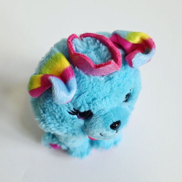 Barbie Princess Puppy Dog Pet Plush Stuffed Animal Toy Blue Pink Crown 8" - Picture 10 of 13